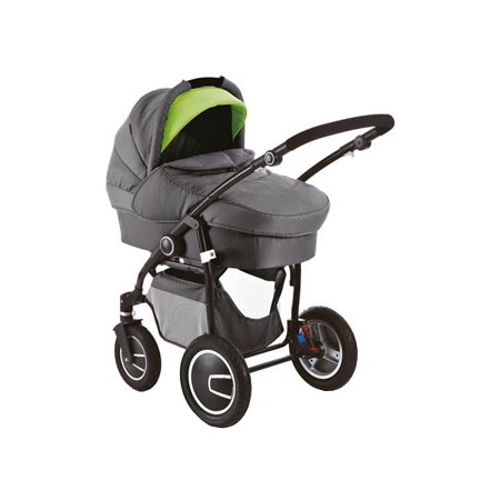 Коляска Geoby C3011 серый с салатовым