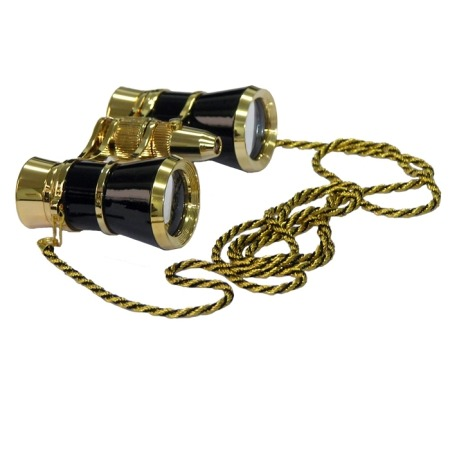 Бинокль Levenhuk Broadway 325F с подсветкой и цепочкой, золотой