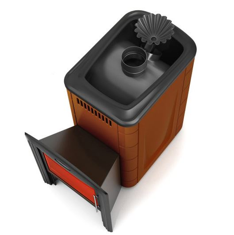 Печь TMF Ангара 2012 Inox витра ЗК терракота