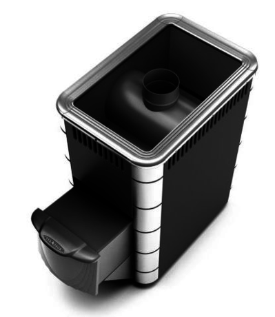 Печь TMF  Ангара Inox ДА антрацит НВ