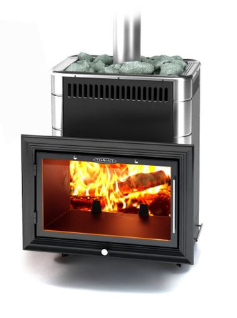 Печь TMF Витрувия Inox БСЭ антрацит НВ