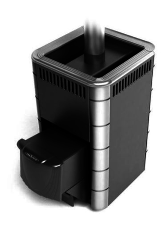 Печь TMF Карасук Carbon, дверца антрацит, антрацит, нерж.вставки