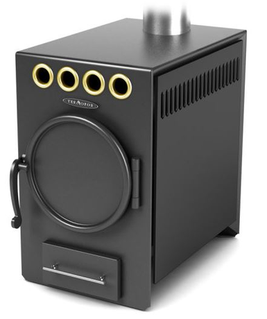 Печь TMF Нормаль-2 Турбо, антрацит, труба сверху