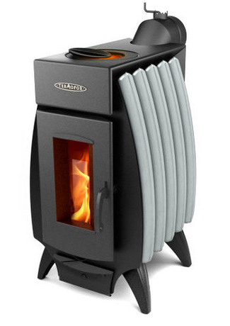 Печь TMF Огонь-батарея 7Б с баком, дровяная, антрацит-серый металлик