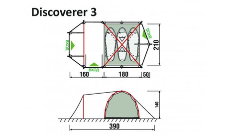 Палатка RockLand Discoverer 3+
