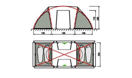 Палатка RockLand Family 2+2