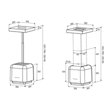 Вытяжка кухонная Best  DADO IS зеленый низ / белый верх