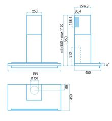 Вытяжка кухонная Best  JOINT