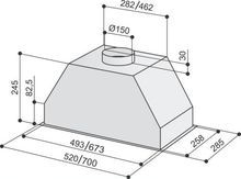 Вытяжка кухонная Best  P 580 