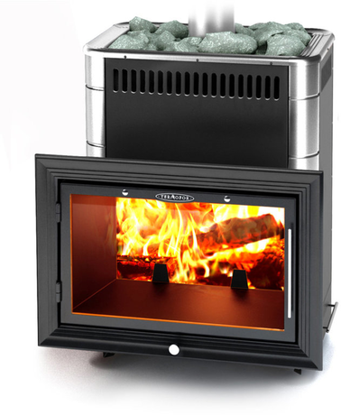 Печь TMF Витрувия Carbon БСЭ антрацит НВ