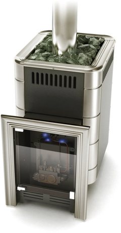 Печь TMF Уренгой-2 Carbon, антрацит, нерж.вставки (без ГГУ)