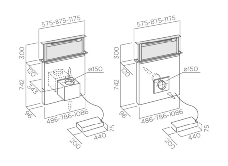 Вытяжка кухонная Elica ADAGIO BL/F/120