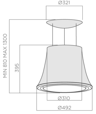 Вытяжка кухонная Elica AUDREY ROCK/F/49