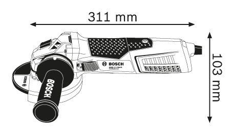 Шлифовальная машина BOSCH  GWS 19-125 СI
