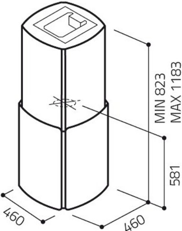 Вытяжка кухонная Elica CHROME EDS IX A/46