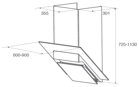 Вытяжка кухонная Elica CLASS 90/A/IX/BL