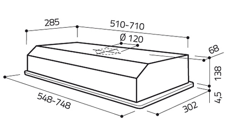Вытяжка кухонная Elica ELIPLANE LX IX F/60