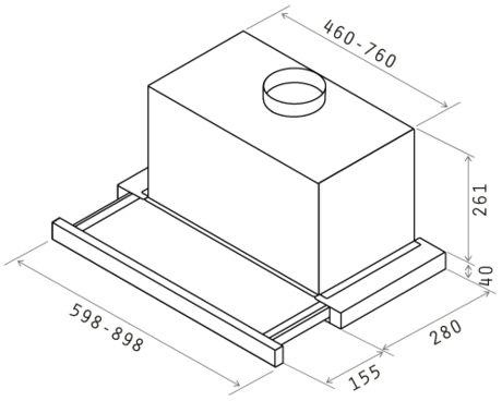 Вытяжка кухонная Elica ELITE 26 IX/A/90/VT