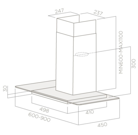 Вытяжка кухонная Elica FLIRT IX/A/60/TC
