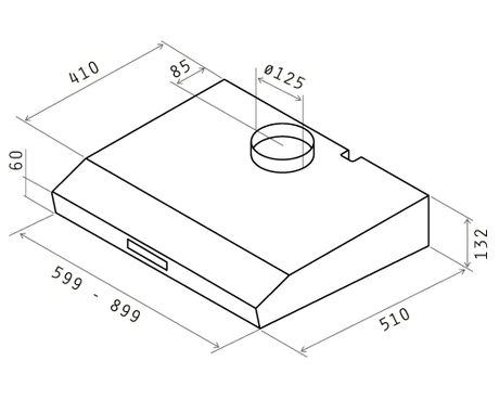 Вытяжка кухонная Elica KREA LUX GFA IX/F/50