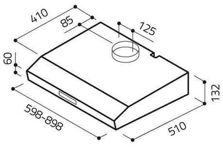 Вытяжка кухонная Elica KREA LUX GFA IX/F/60