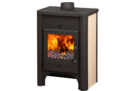 Печь ЭкоКамин  Бавария с плитой и теплообменником, 9кВт
