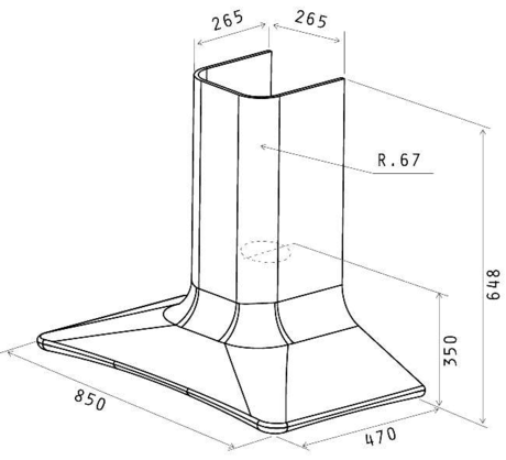 Вытяжка кухонная Elica SWEET GREEN/A/85