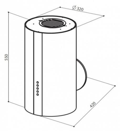 Вытяжка кухонная Faber  ALMA EG6 CREAM F32