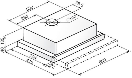 Вытяжка кухонная Faber  FLOX WH A60