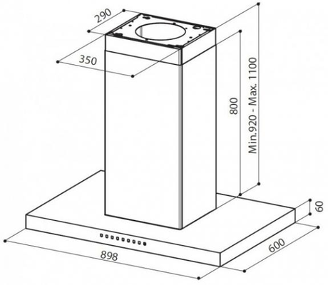 Вытяжка кухонная Faber  PLATIS ISOLA HFH X F90