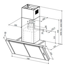 Вытяжка кухонная Faber  SCACCO X/V BK A60