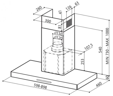 Вытяжка кухонная Faber  STILUX EG8 X A90 LOGIC
