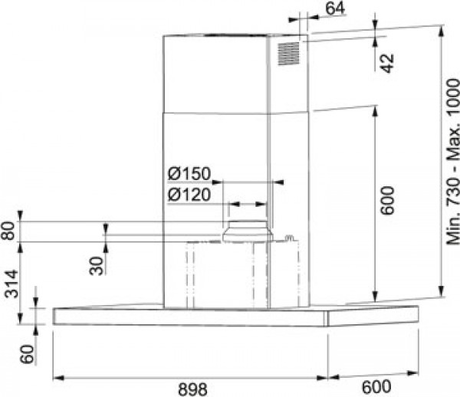 Вытяжка кухонная Franke  FCR 925 I TC BK XS