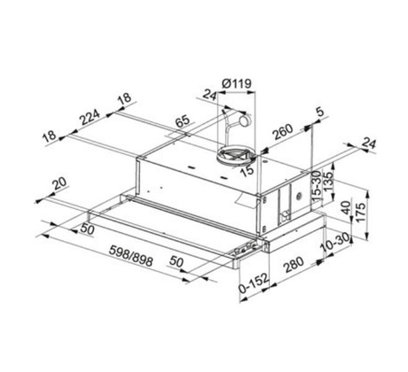 Вытяжка кухонная Franke  FTC 6032 GR/XS