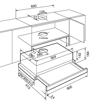 Вытяжка кухонная Teka  TL1-62 STAINLESS STEEL