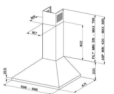 Вытяжка кухонная Franke  FJO 614 W XS