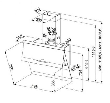 Вытяжка кухонная Franke  FSW 918 BK XS
