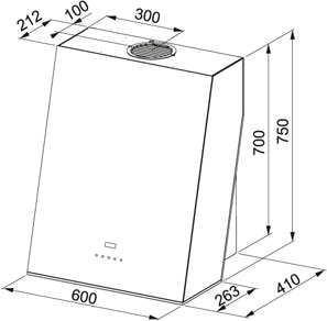Вытяжка кухонная Franke  FTE 605 BK