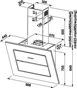 Вытяжка кухонная Franke  FLS 905 WH