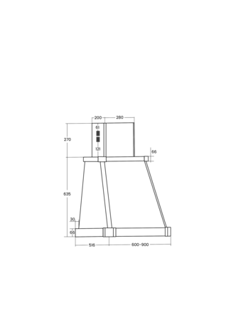 Вытяжка кухонная Kuppersberg  V 639 C Bronze