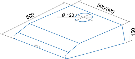 Вытяжка кухонная Shindo GEMMA  60 M