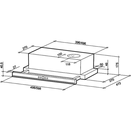 Вытяжка кухонная Shindo MAYA sensor 60 1M B/BG 3ET