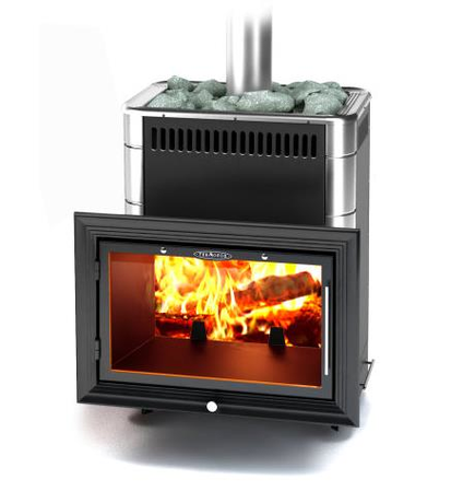 Печь TMF Витрувия Carbon БСЭ ТО антрацит НВ