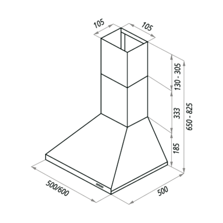 Вытяжка кухонная Maunfeld  AIRE 60 нержавейка