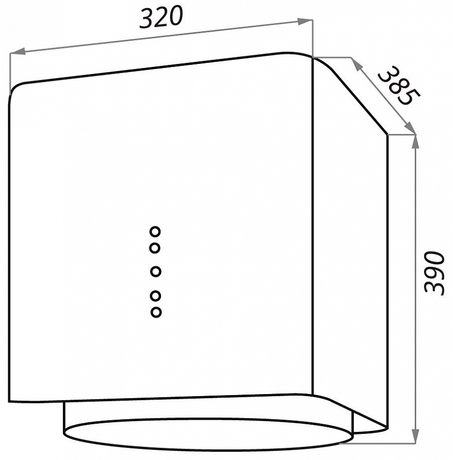 Вытяжка кухонная Maunfeld  BOX FLASH 32 белый