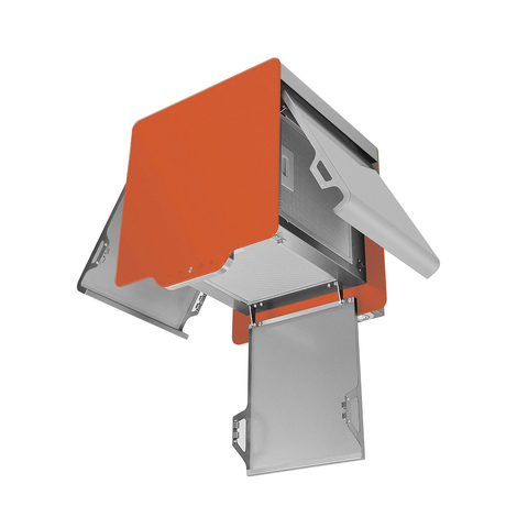 Вытяжка кухонная Maunfeld  BOX QUADRO 40 оранжевый