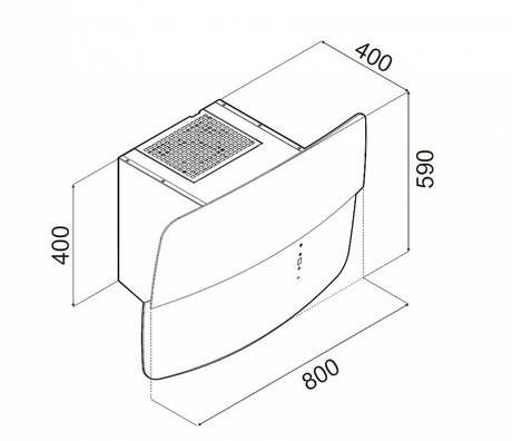 Вытяжка кухонная Maunfeld  Dover Auto 80 белый