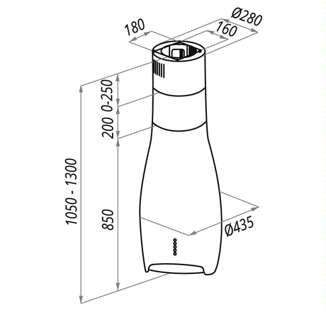 Вытяжка кухонная Maunfeld  KENT 50 белый