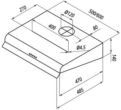 Вытяжка кухонная Maunfeld  MP 350-2 белый
