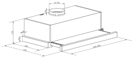 Вытяжка кухонная LEX HUBBLE 500 WHITE